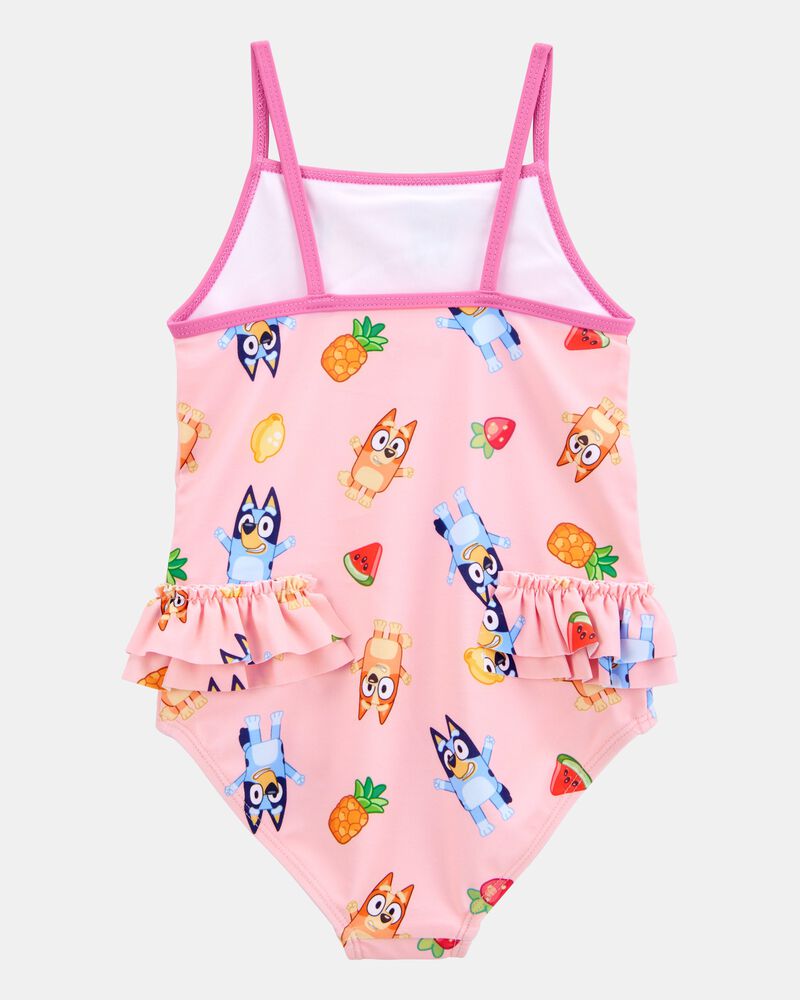 Toddler Girl Bluey&trade; 1-Piece Swimsuit - Pink, image 2 of 3 slides