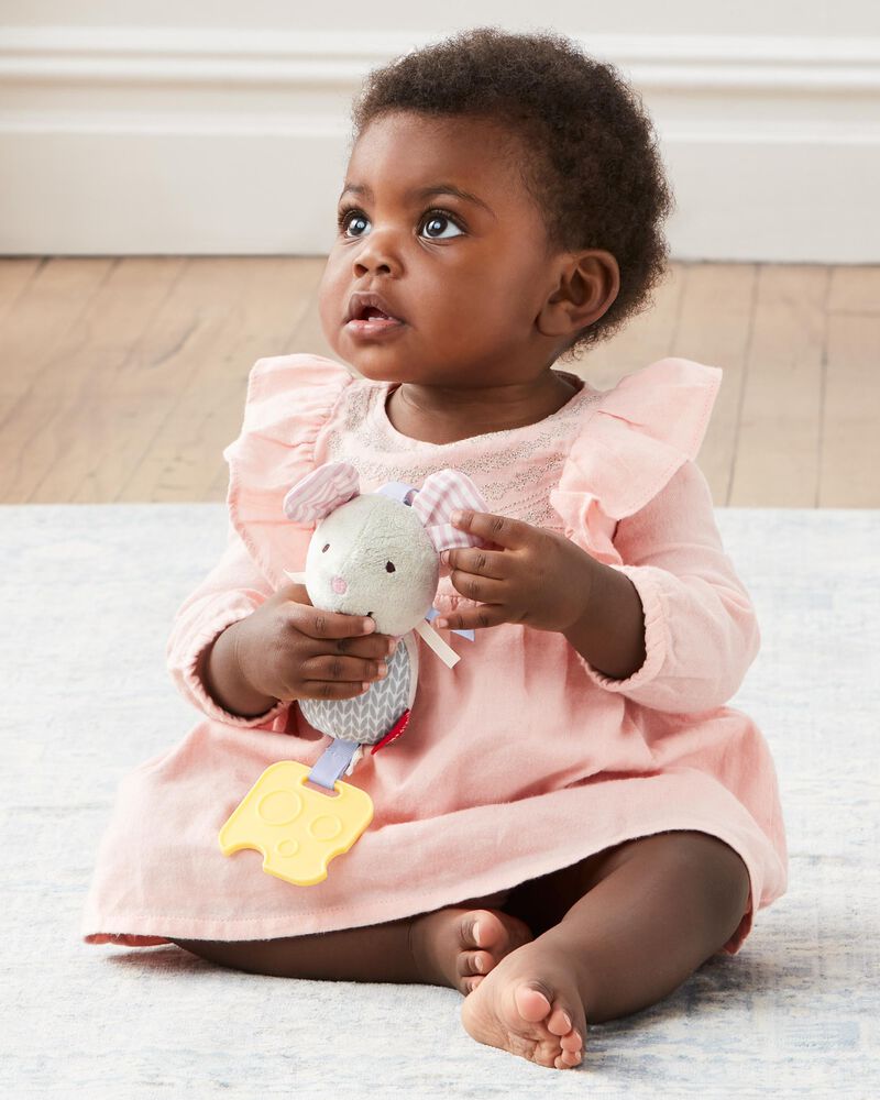 Bandana Buddies Chime & Teethe Toy - Mouse, image 4 of 6 slides