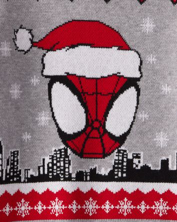 Toddler Boy ©Marvel Spider-Man Long-Sleeve Sweater - Red/Grey, 