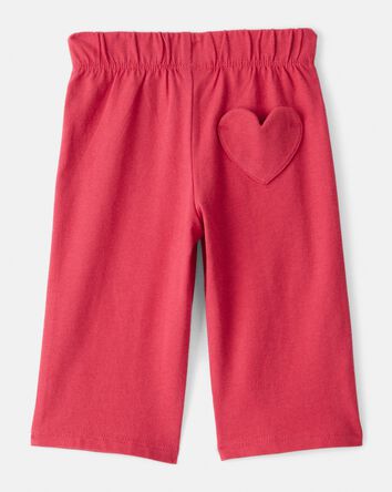 B&eacute;b&eacute; fille - Ensemble 2 pi&egrave;ces cache-couche et pantalon &agrave; c&oelig;urs &ndash; Rouge, 