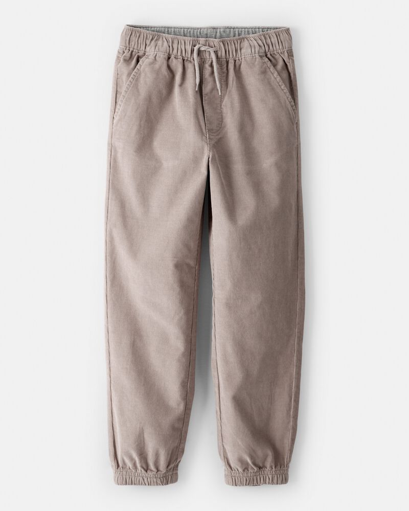 Boys Corduroy Joggers - Grey, image 1 of 4 slides