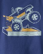 Toddler Boy Monster Truck Long-Sleeve Graphic Tee - Navy, image 5 of 6 slides