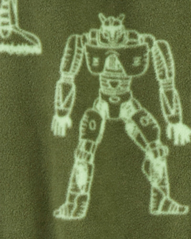 Kid 1-Piece Transformer Fleece Footie Pyjamas, image 2 of 3 slides