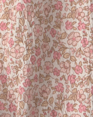 Baby Girl Floral Jumpsuit - Pink, 