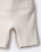 Toddler Girl Brooklyn Bike Shorts - Cream, image 10 of 10 slides
