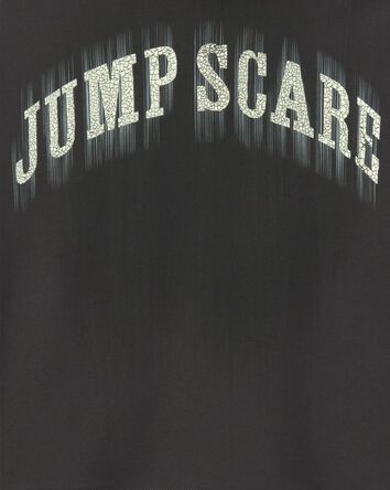 Boys 'Jump Scare' Halloween French Terry Hoodie - Black/White, 
