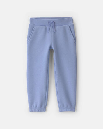 Toddler Girl Fleece Joggers - Blue, 