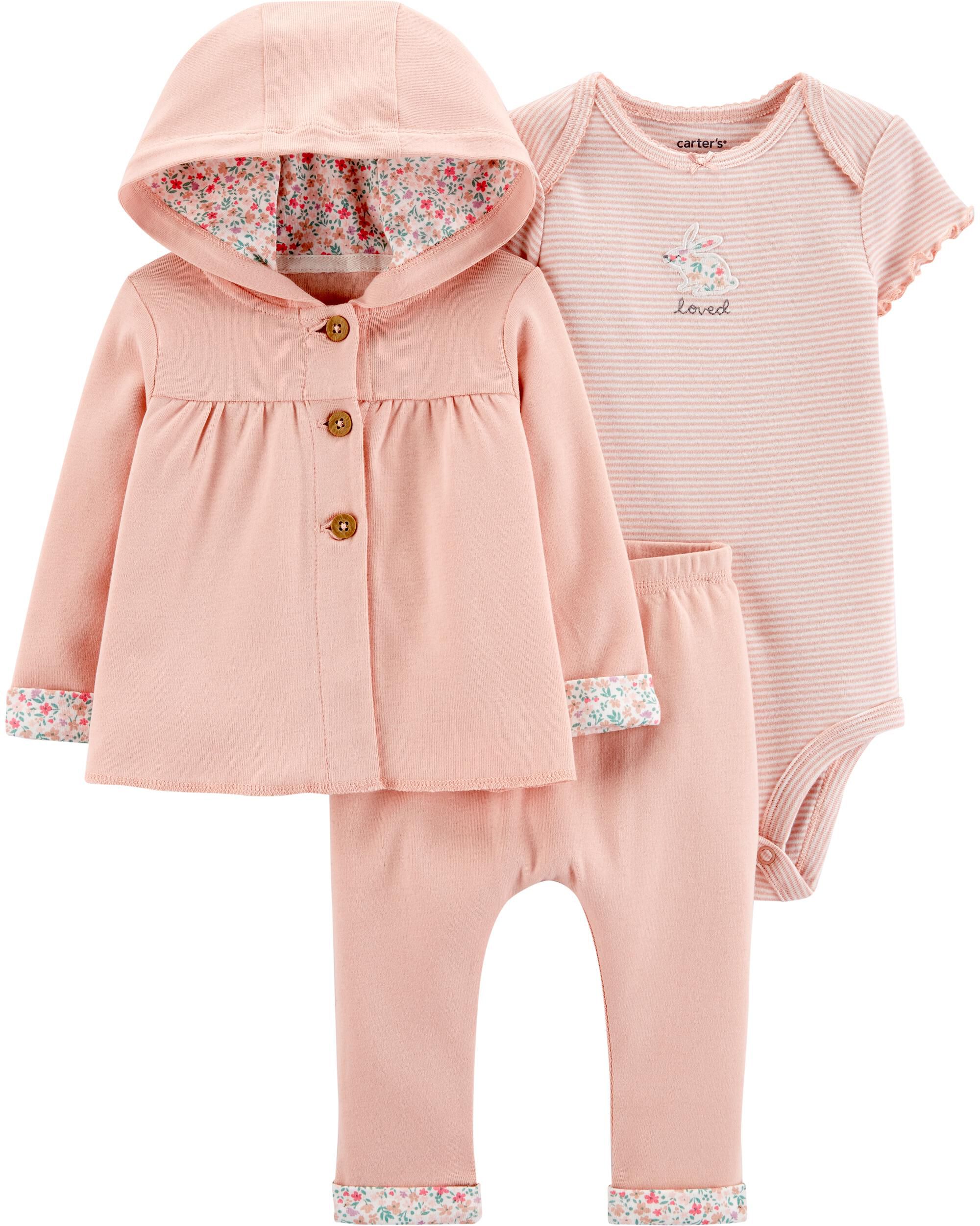 3 Piece Giraffe Little Cardigan Set