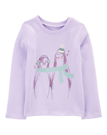 Toddler Penguin Long-Sleeve Graphic Tee, 