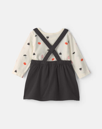 Baby Girl 3-Piece Halloween Long-Sleeve Dress Set - Black, 