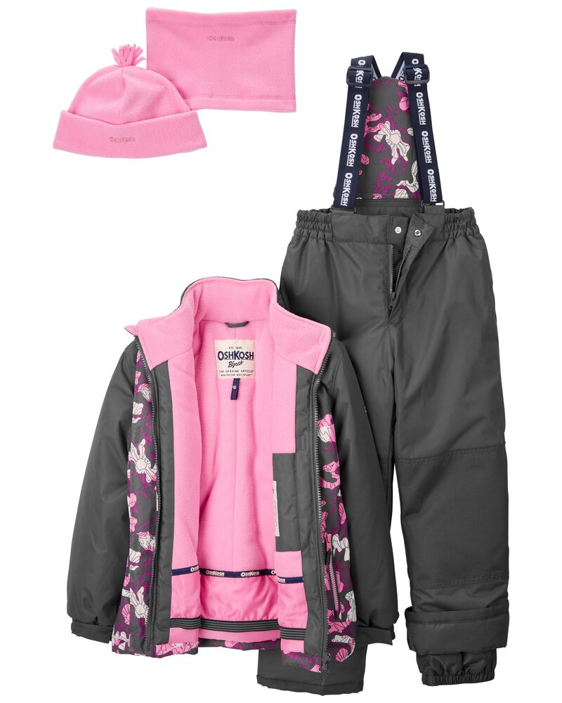 2-Piece Snowsuit With Bonus Hat And Neck Warmer, image 2 of 3 slides