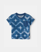 B&eacute;b&eacute; gar&ccedil;on - T-shirt &agrave; poche &agrave; motif g&eacute;om&eacute;trique - Bleu, image 1 sur 2 diapositives
