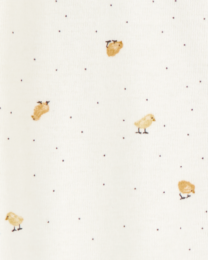 Baby 2-Pack Striped Duck Print 2-Way Zip Cotton Sleeper Pyjamas, image 5 of 6 slides