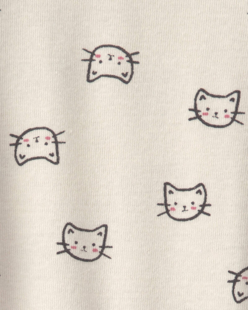 Baby Girl 2-Piece Cat Corduroy Overall Set - Pink, image 4 of 6 slides