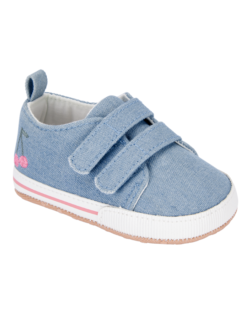 Bébé Espadrilles à cerises - Bleu, image 1 sur 7 diapositives