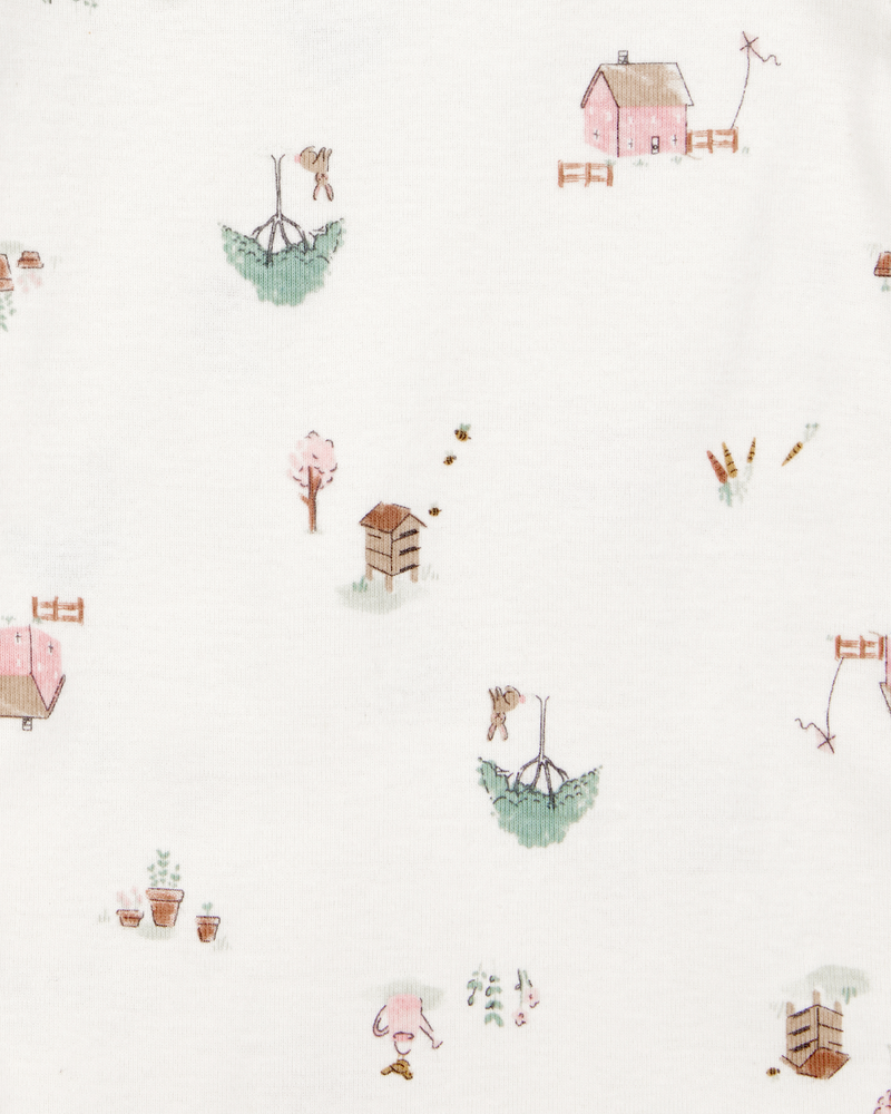 Baby 3-Piece Barn Print Little Cardigan Set, image 3 of 4 slides