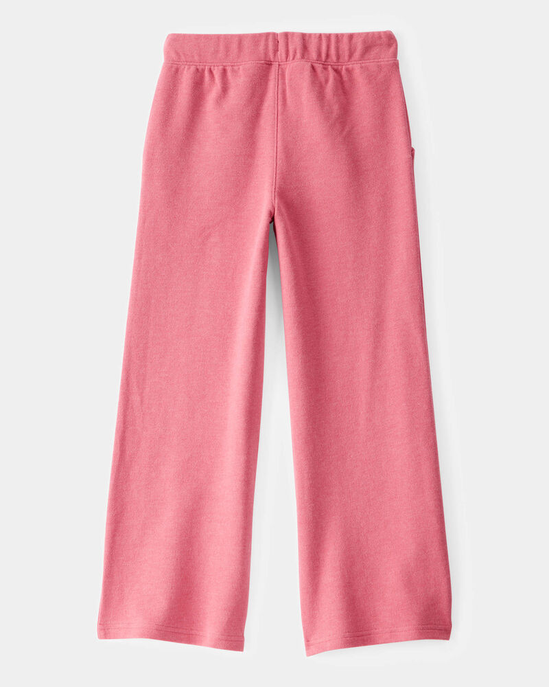 Kid French Terry Drawstring Pants - Pink, image 2 of 4 slides