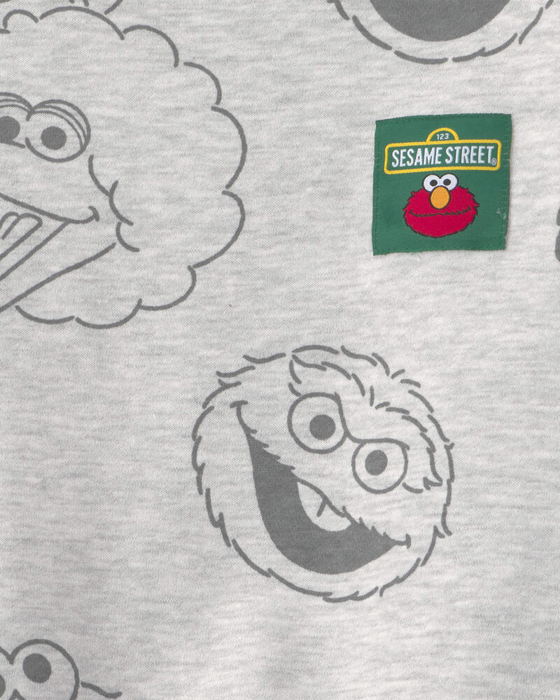 Toddler Sesame Street Big Bird Pullover Sweatshirt - Grey, image 2 of 2 slides