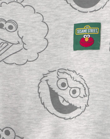 Toddler Sesame Street Big Bird Pullover Sweatshirt - Grey, 