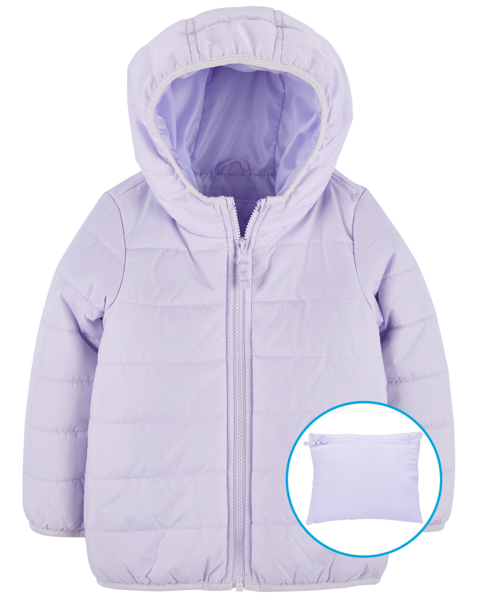 Carter s Girls Packable Puffer Jacket