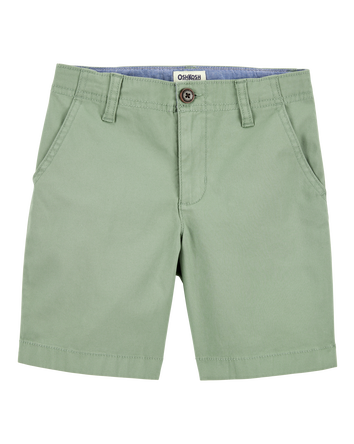 Kid Flat-Front Shorts - Green, 