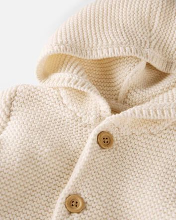 B&eacute;b&eacute; - Cardigan &agrave; surpiq&ucirc;re unique en coton biologique 
, 