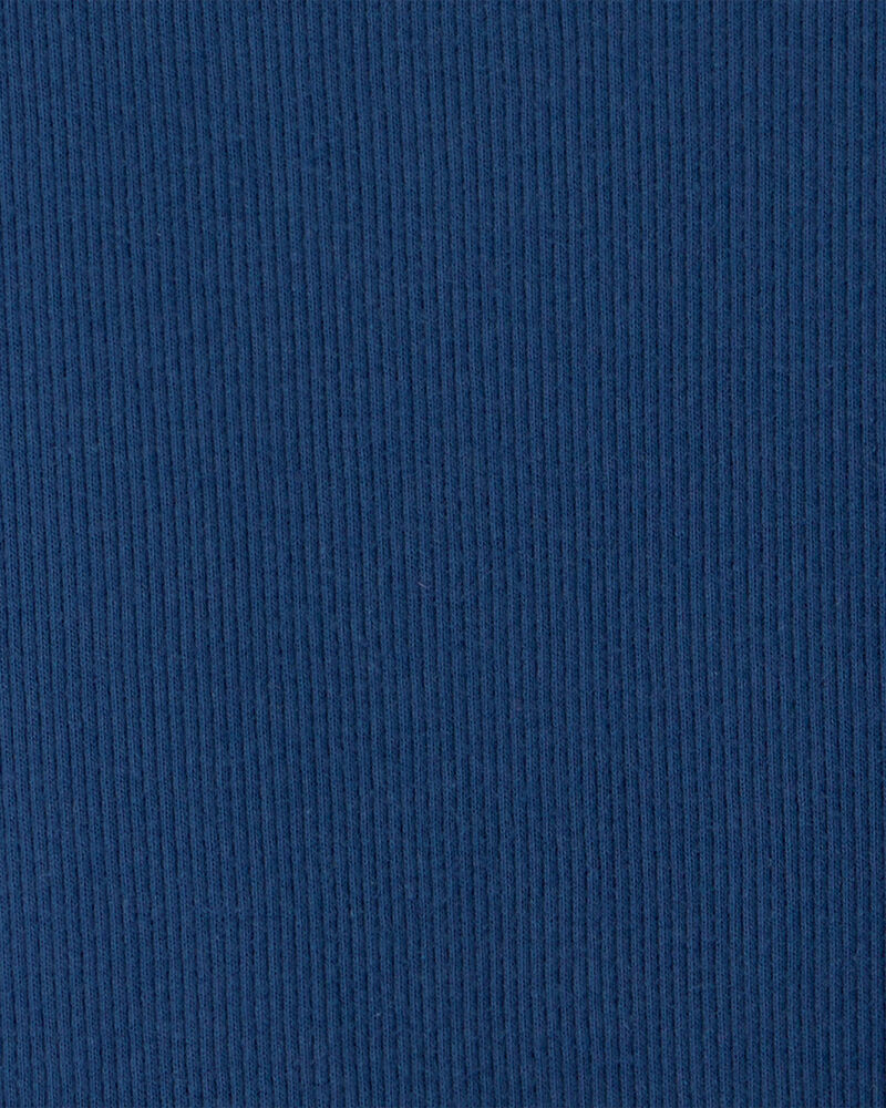 Girls Rib Top - Navy Blue, image 2 of 3 slides