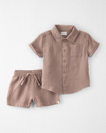 Toddler 2-Piece Organic Cotton Gauze Set, 