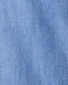 Kid Organic Cotton Chambray Cargo Pants, image 5 of 7 slides