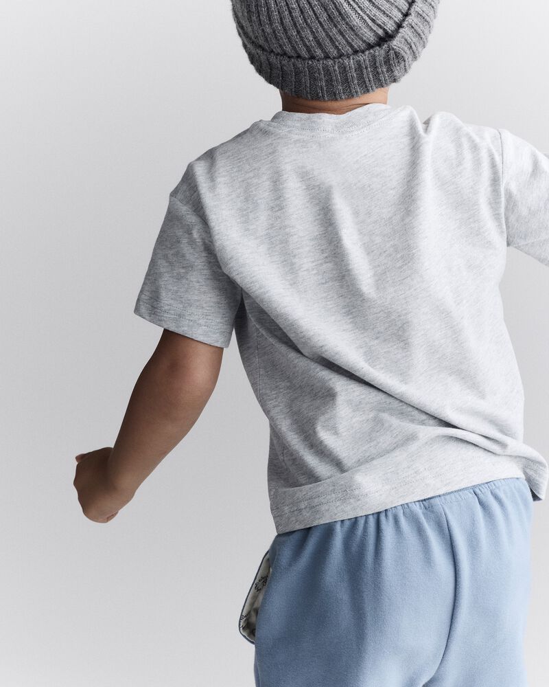 Toddler Short-Sleeve Relaxed Graphic Tee - Heather Grey, image 4 of 6 slides