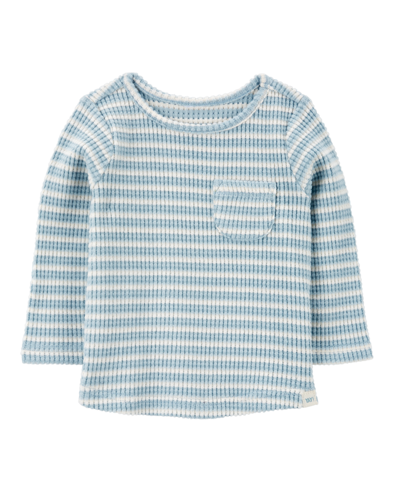 Baby Striped Thermal Long-Sleeve Tee, image 1 of 3 slides
