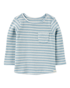 Baby Striped Thermal Long-Sleeve Tee, image 1 of 3 slides