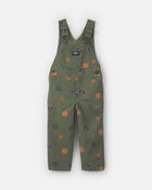 Toddler Patch Logo Overalls - Green, image 1 of 4 slides