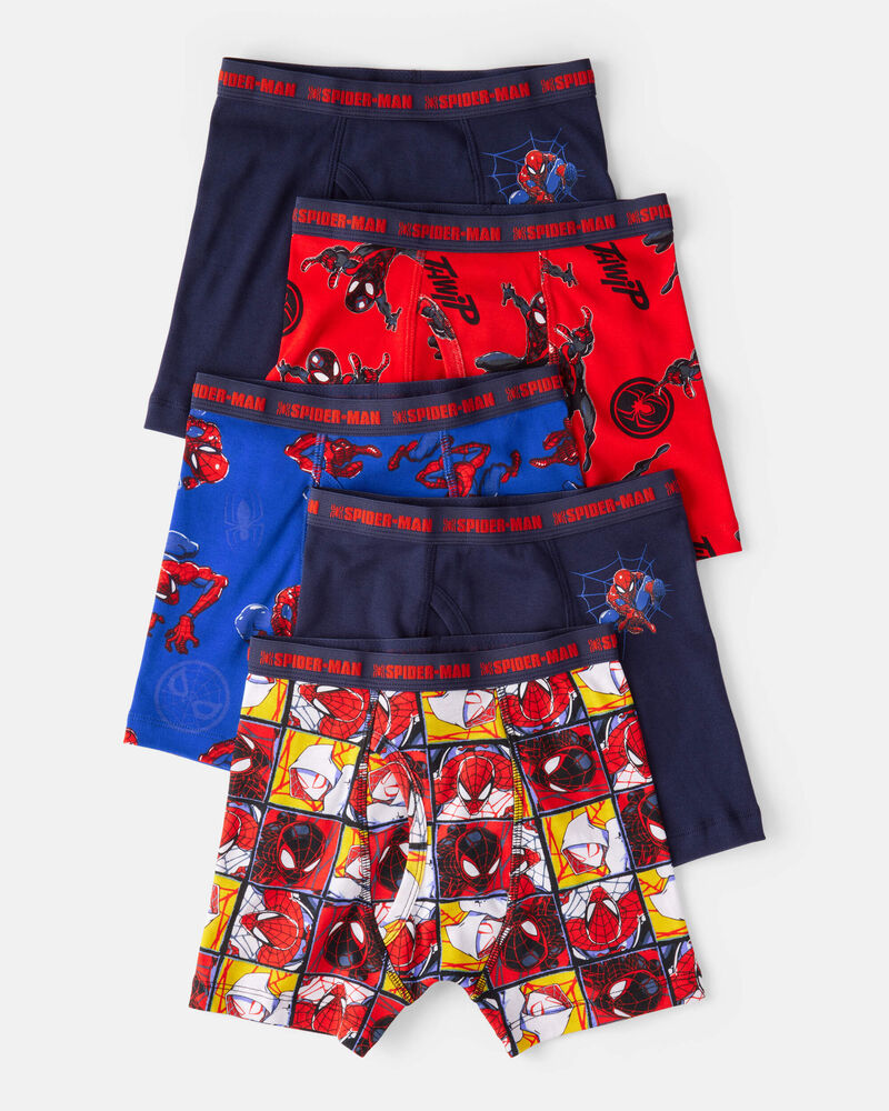 Gar&ccedil;ons - Emballage de 5 sous-v&ecirc;tements de Spider-Man &copy;Marvel, image 1 sur 1 diapositives