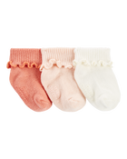 Bébé 3 paires de chaussons côtelés, image 1 sur 5 diapositives