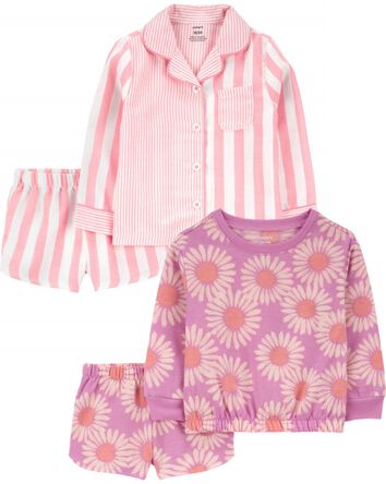 Toddler 4-Piece Pyjama Tops & Shorts Set, 