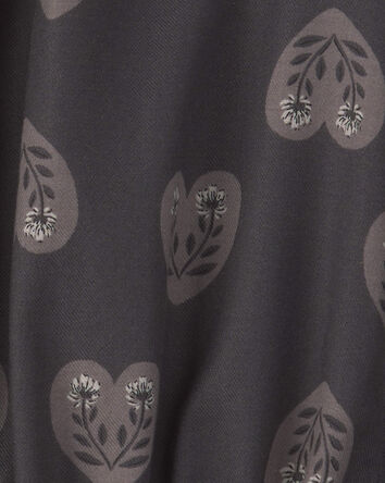 Filles - Haut manches longues &agrave; motif c&oelig;ur &ndash; Noir, 