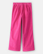 Girls Corduroy Wide-Leg Pants - Pink, image 2 of 4 slides