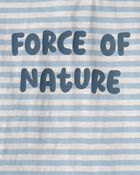 Kid Organic Cotton 'Force of Nature' Striped Tee, image 3 of 4 slides