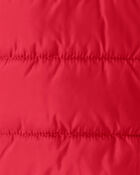 Boys Midweight Packable Puffer - Red, image 4 of 4 slides