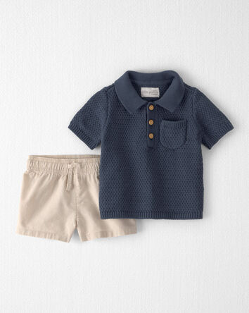 Baby Boy 2-Piece Organic Cotton Set, 