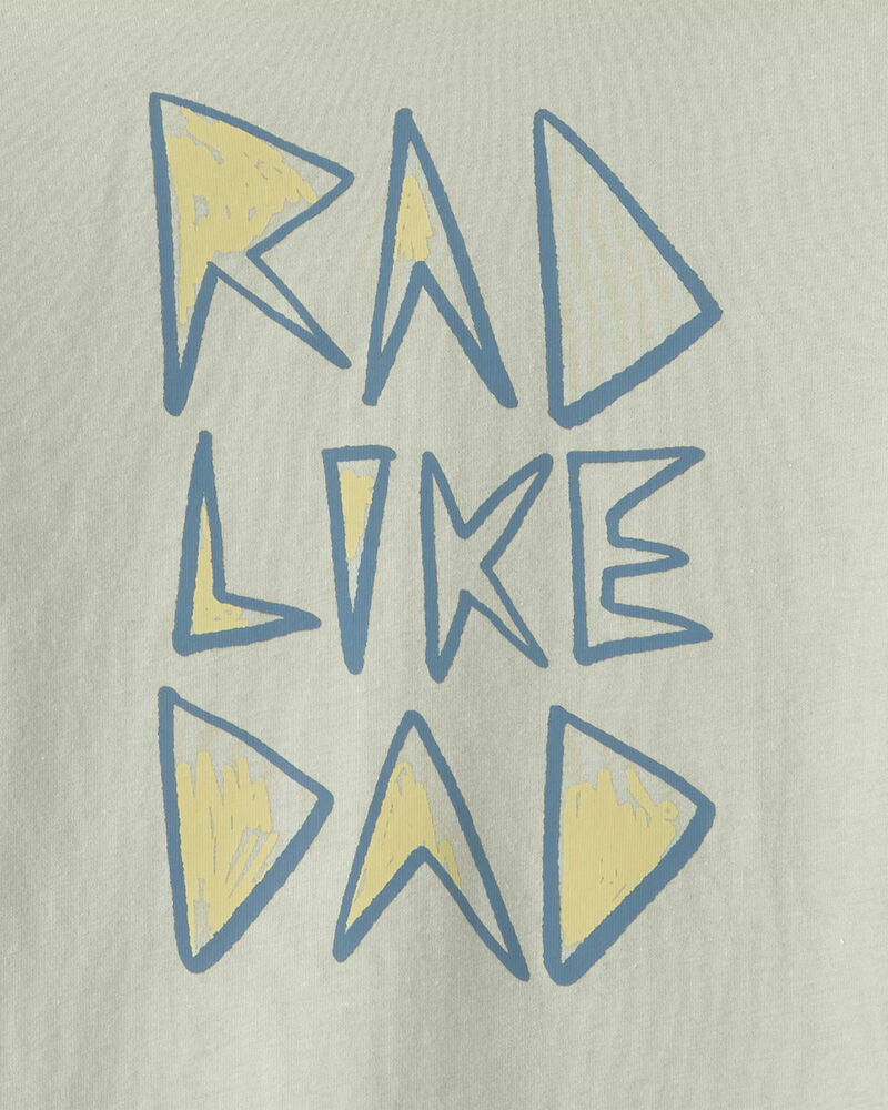 Toddler Boy 'Rad Like Dad' Long-Sleeve Graphic Tee - Green, image 2 of 3 slides