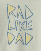 Toddler Boy 'Rad Like Dad' Long-Sleeve Graphic Tee - Green, image 2 of 3 slides