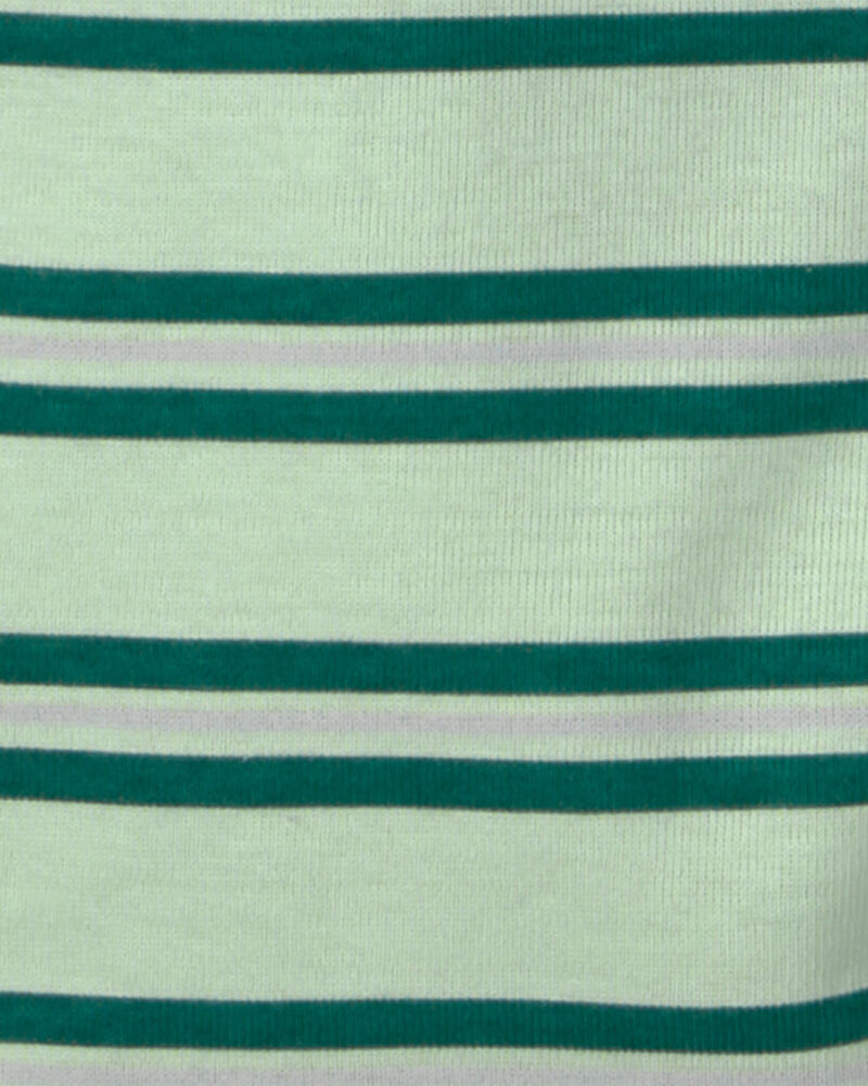 Boys Soccer 100% Cotton Short-Sleeve Snug Fit 4-Piece pyjama Set - Green/Grey, image 2 of 5 slides