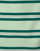 Boys Soccer 100% Cotton Short-Sleeve Snug Fit 4-Piece pyjama Set - Green/Grey, image 2 of 5 slides