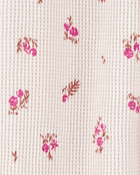 Baby Girl Floral 2-Way Zip Thermal Sleeper Pyjamas, image 2 of 3 slides