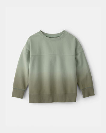Gar&ccedil;ons - Chandail en jersey bouclette, effet ombr&eacute; - Vert, 