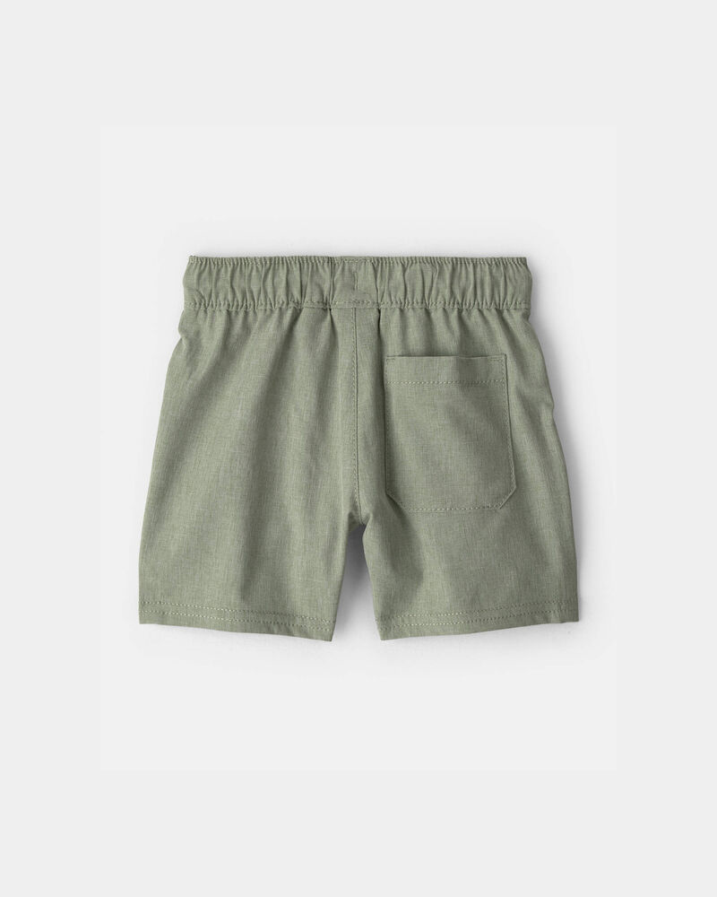 B&eacute;b&eacute; gar&ccedil;on - Short tiss&eacute; avec poches - Vert, image 2 sur 3 diapositives