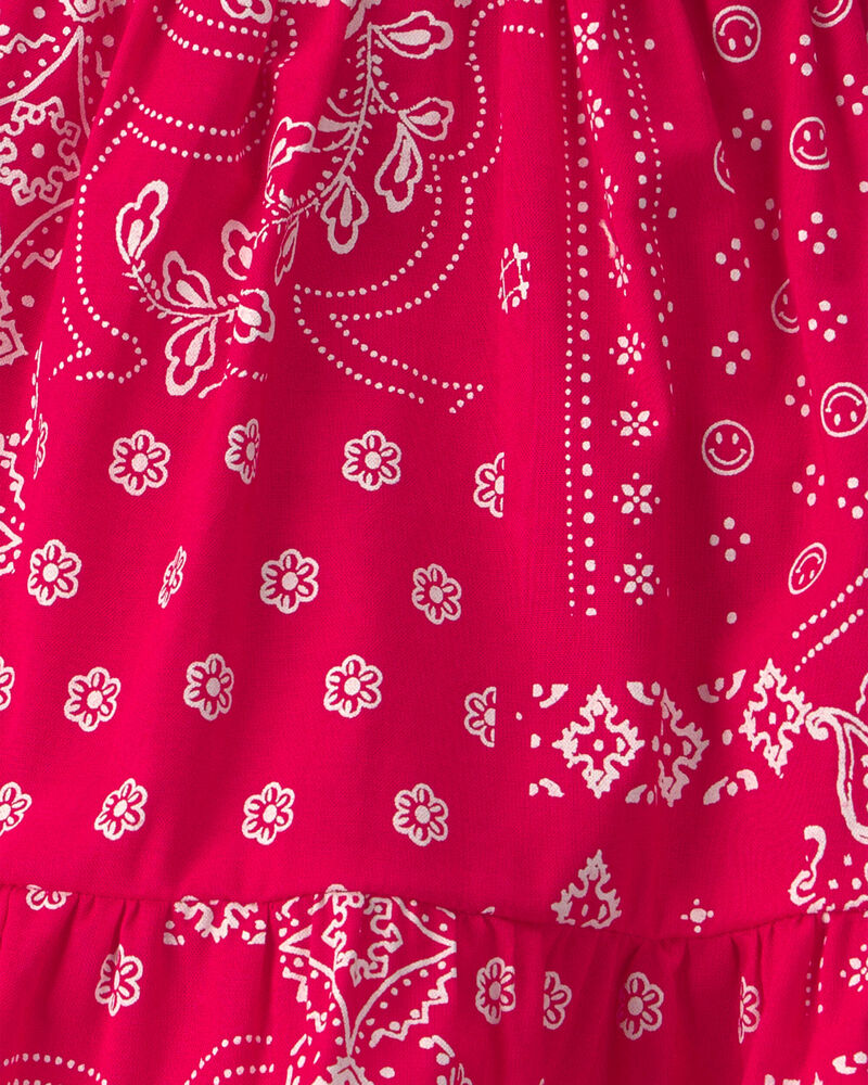 Baby Girl Bandana Sleeveless Dress - Red, image 4 of 5 slides