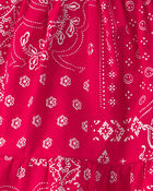 Baby Girl Bandana Sleeveless Dress - Red, image 4 of 5 slides